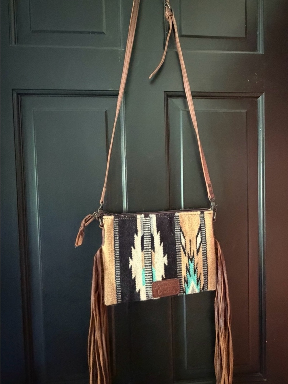American Darling Saddle Blanket Crossbody with Fringe